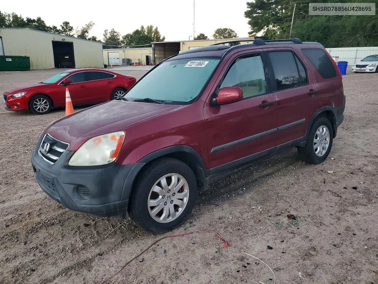HONDA CR-V 2006, VIN SHSRD78856U428695