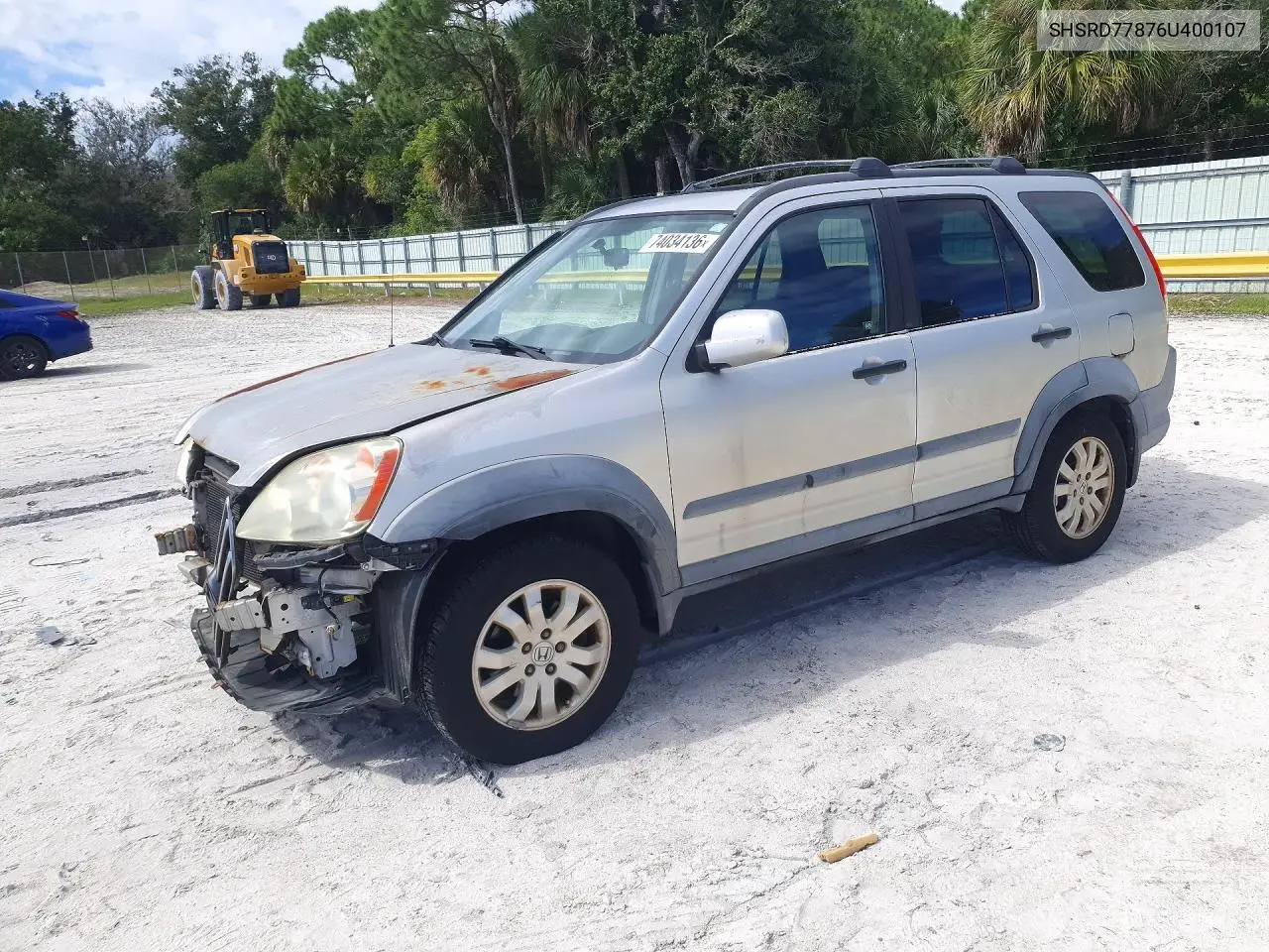 HONDA CR-V 2006, VIN SHSRD77876U400107