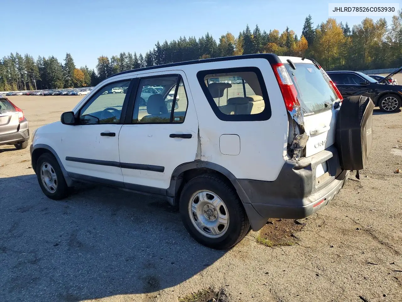 HONDA CR-V 2006, VIN JHLRD78526C053930