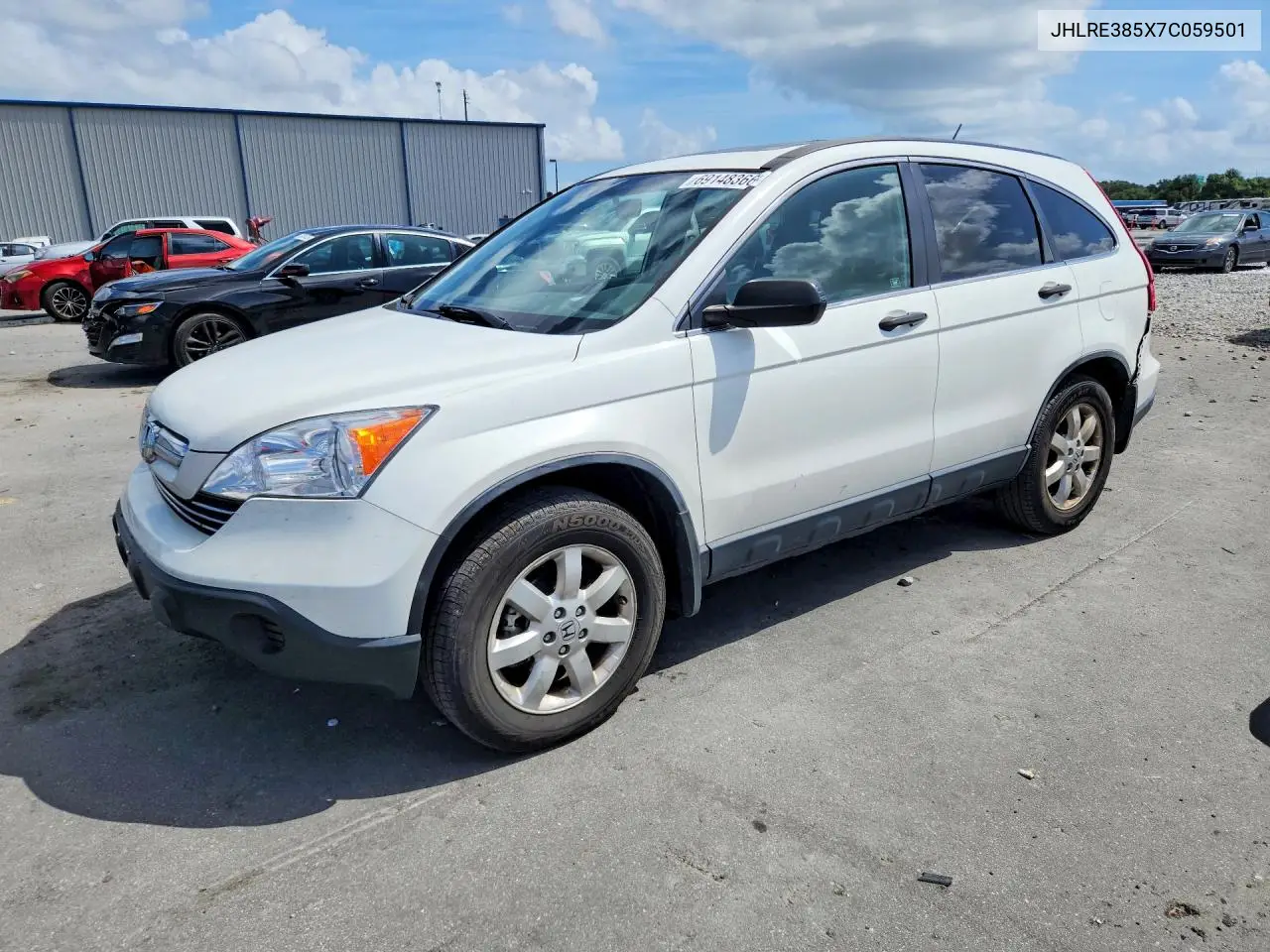 HONDA CR-V 2007, VIN JHLRE385X7C059501