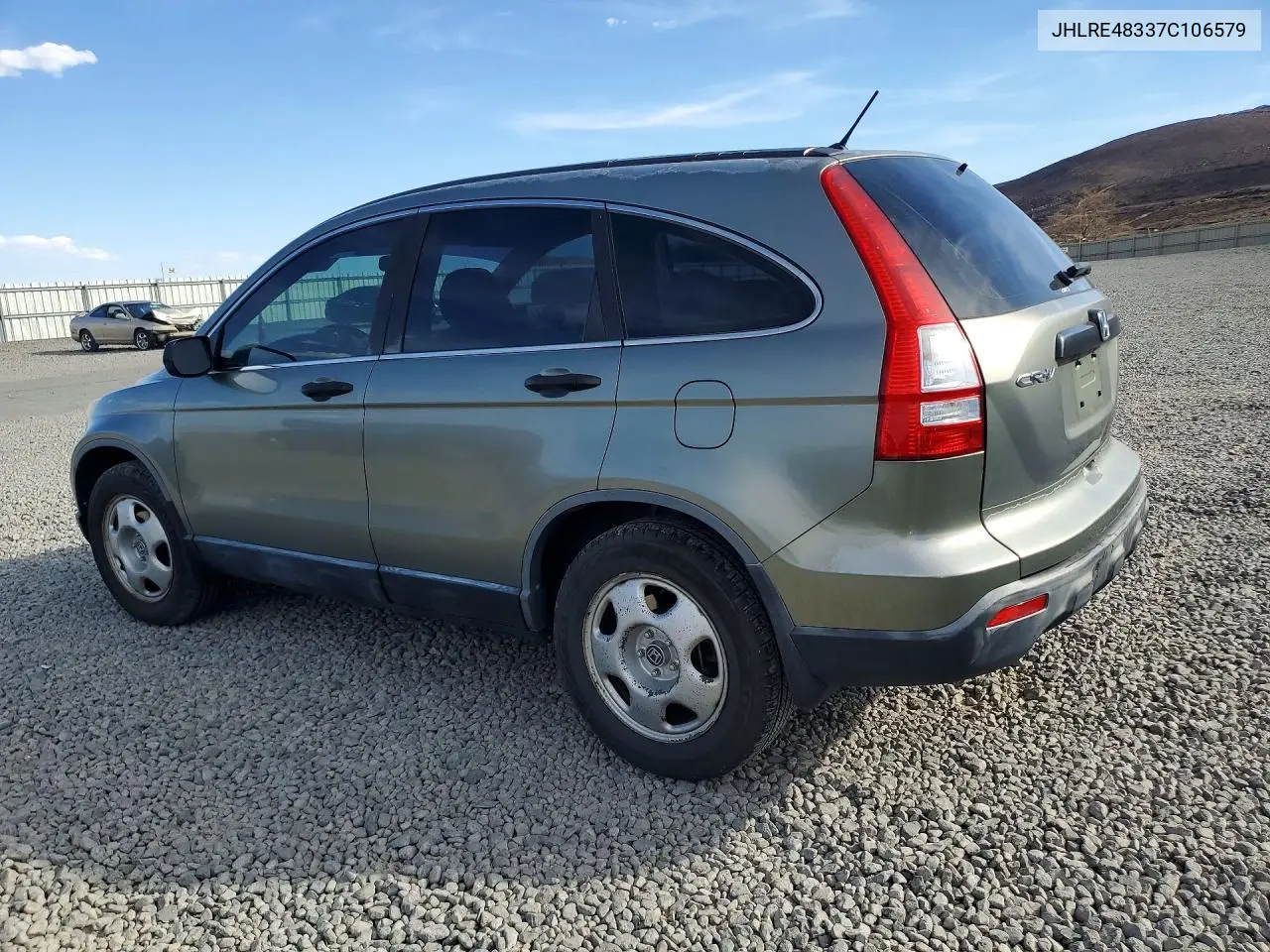 2007 HONDA CR-V VIN JHLRE48337C106579 — фото 2