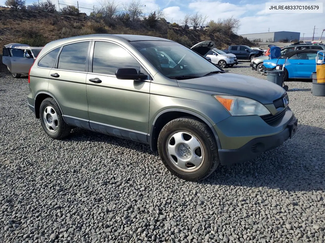 2007 HONDA CR-V VIN JHLRE48337C106579 — фото 4