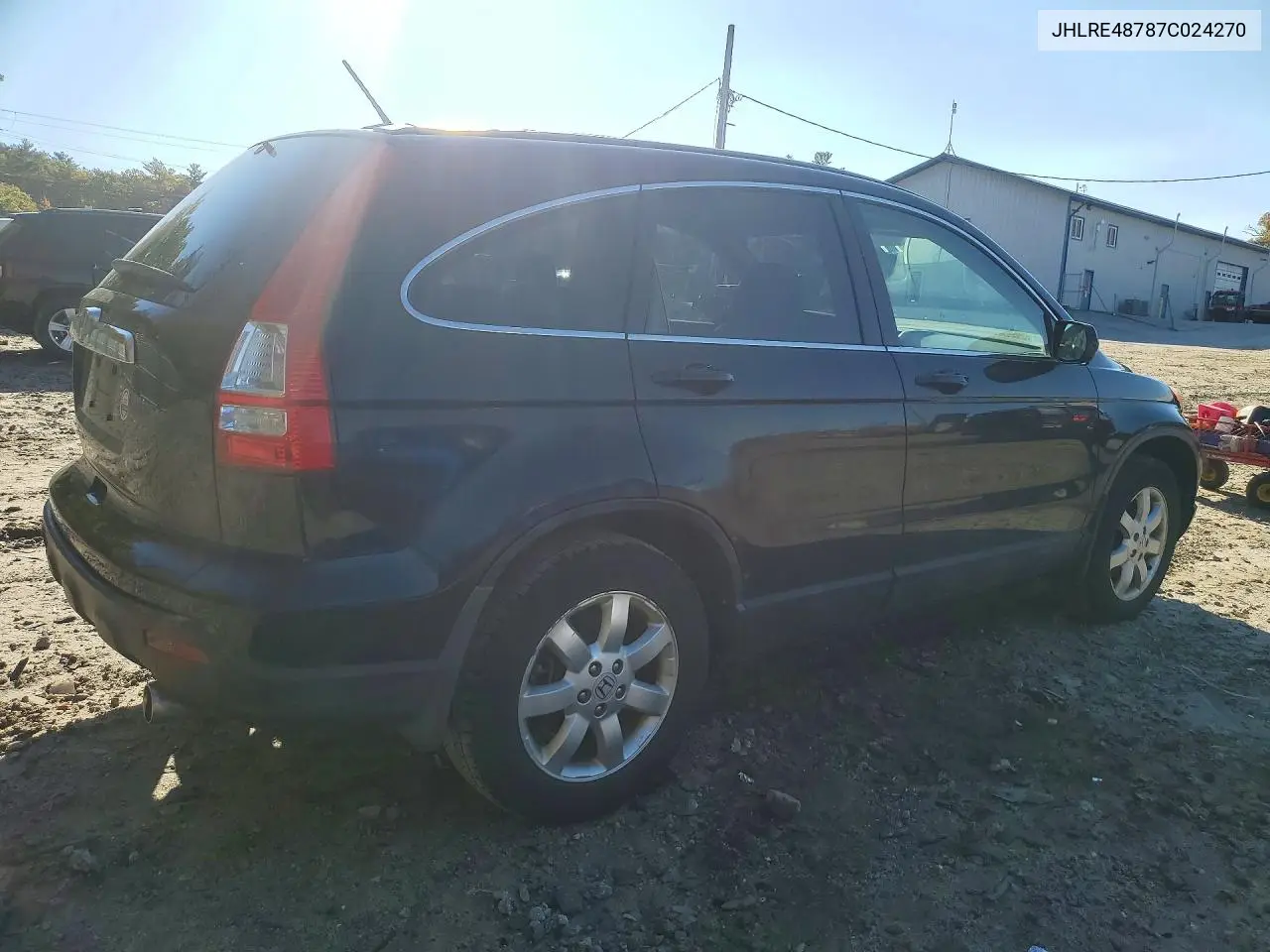 2007 HONDA CR-V VIN JHLRE48787C024270 — фото 3