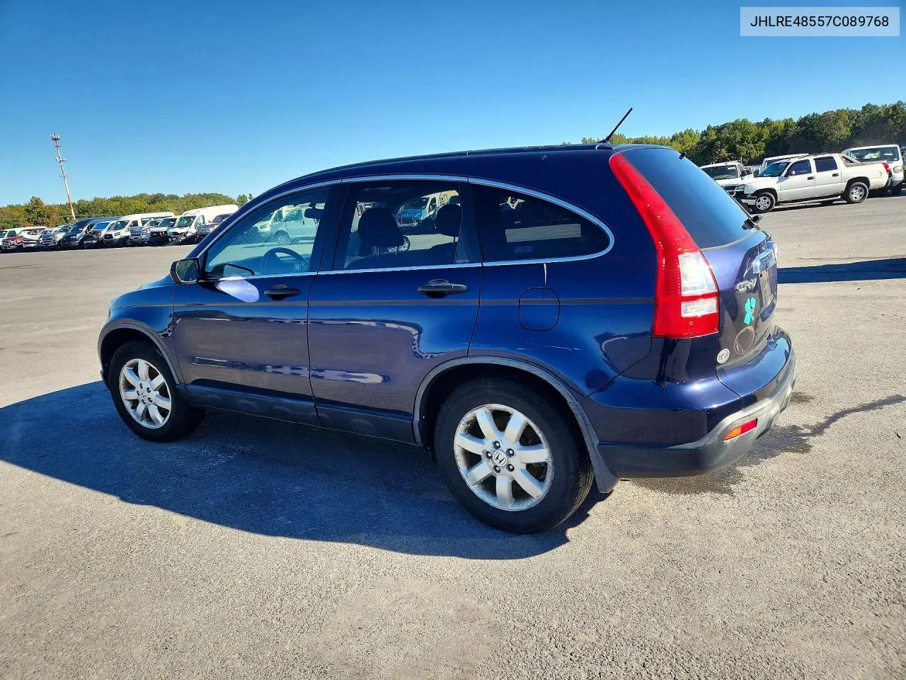 2007 HONDA CR-V VIN JHLRE48557C089768 — фото 2