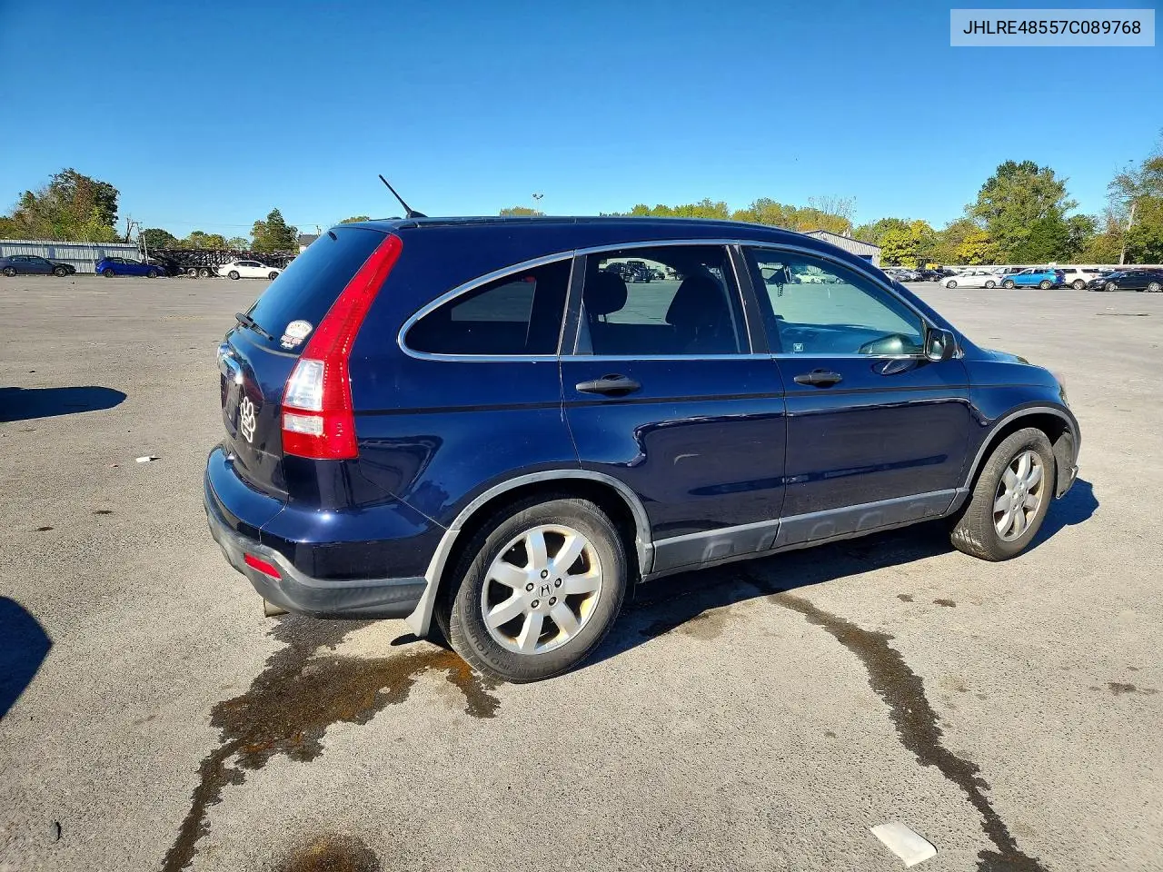 2007 HONDA CR-V VIN JHLRE48557C089768 — фото 3