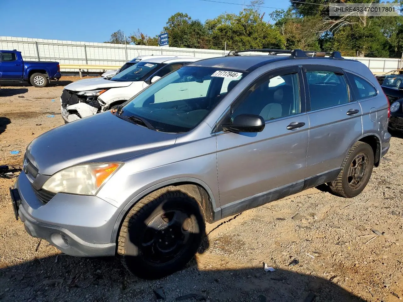 HONDA CR-V 2007, VIN JHLRE48347C017801