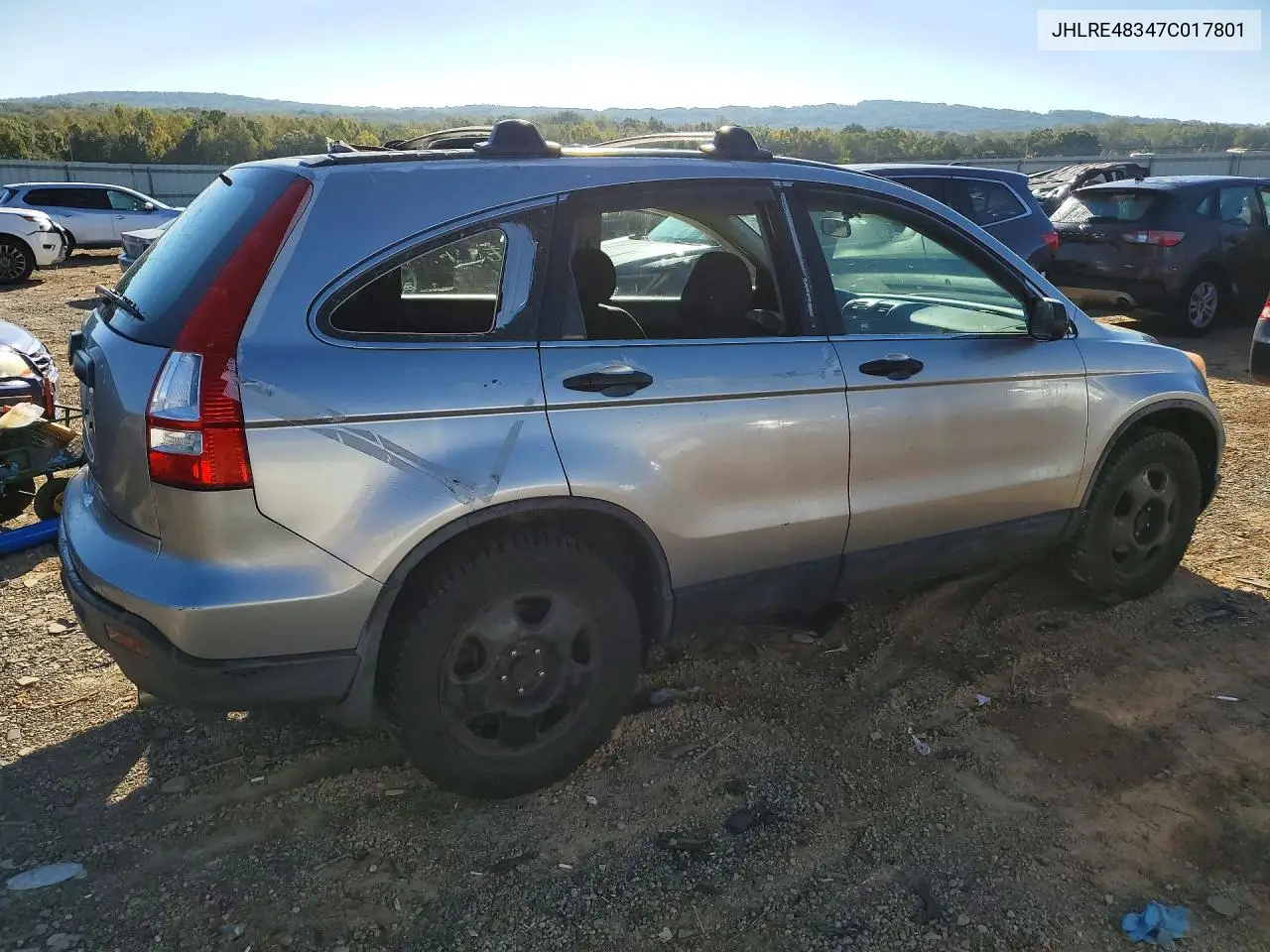 2007 HONDA CR-V VIN JHLRE48347C017801 — фото 3