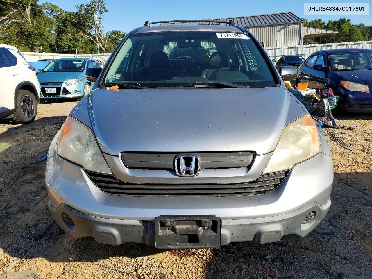 2007 HONDA CR-V VIN JHLRE48347C017801 — фото 5