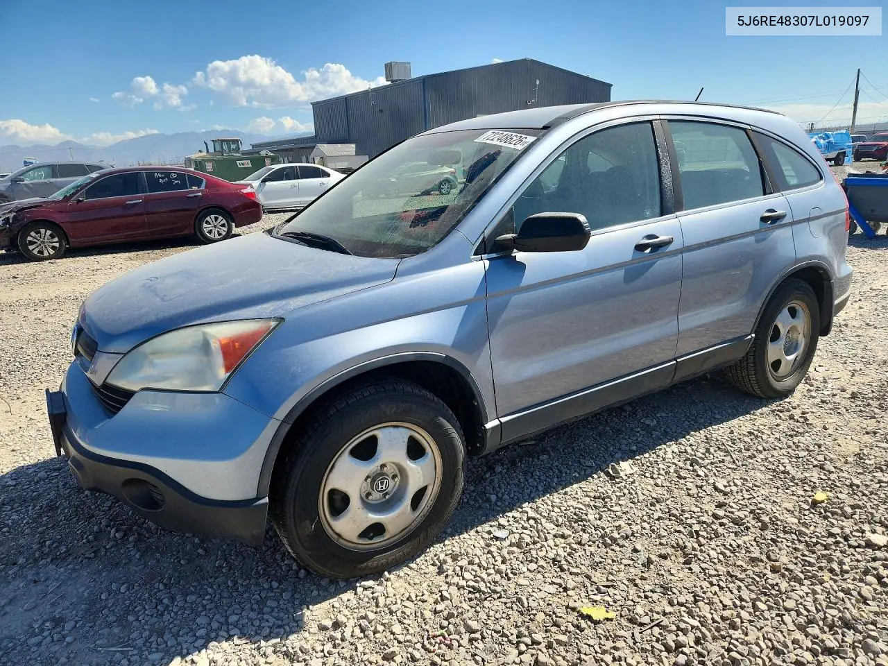 HONDA CR-V 2007, VIN 5J6RE48307L019097