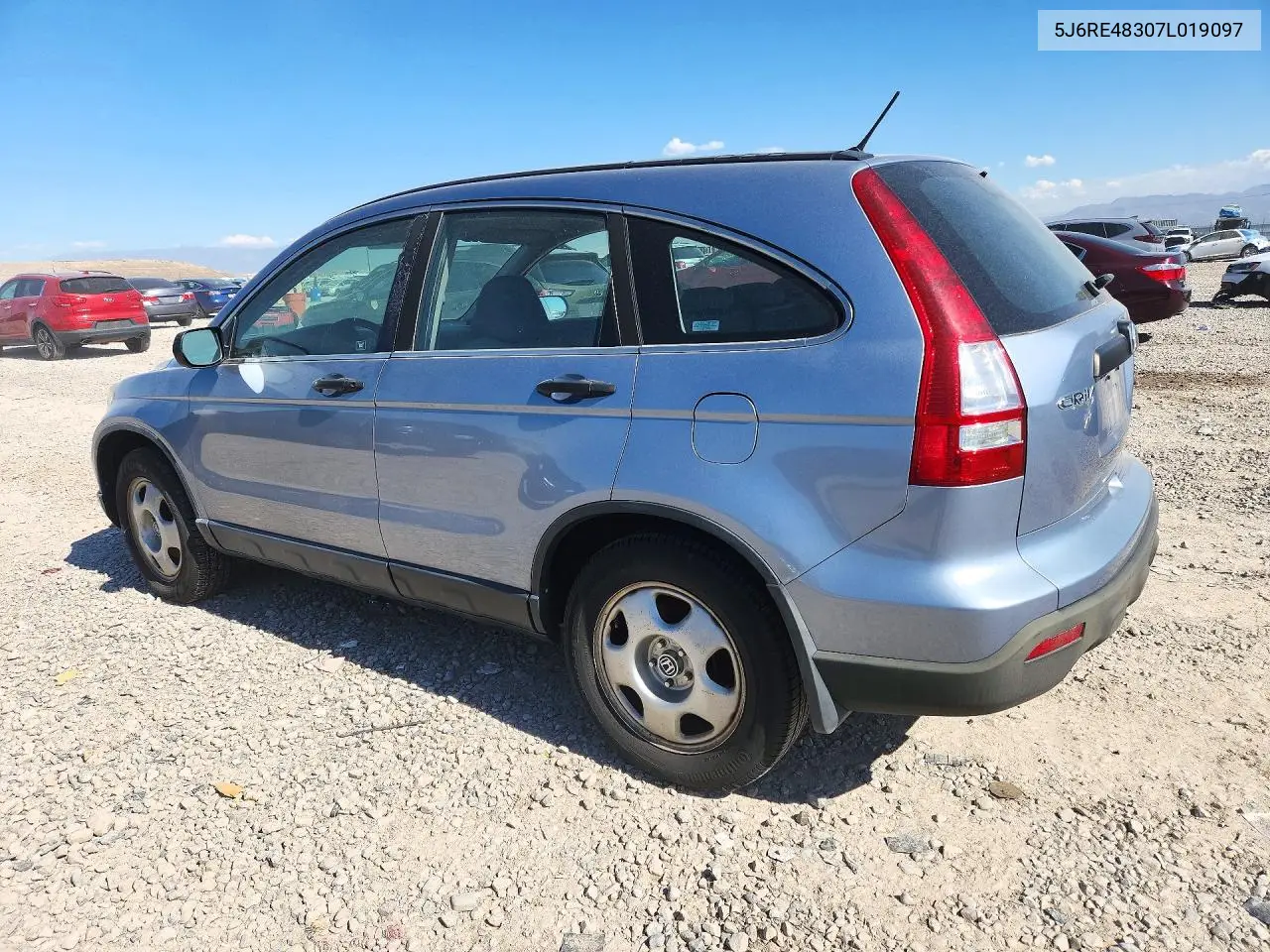2007 HONDA CR-V VIN 5J6RE48307L019097 — фото 2