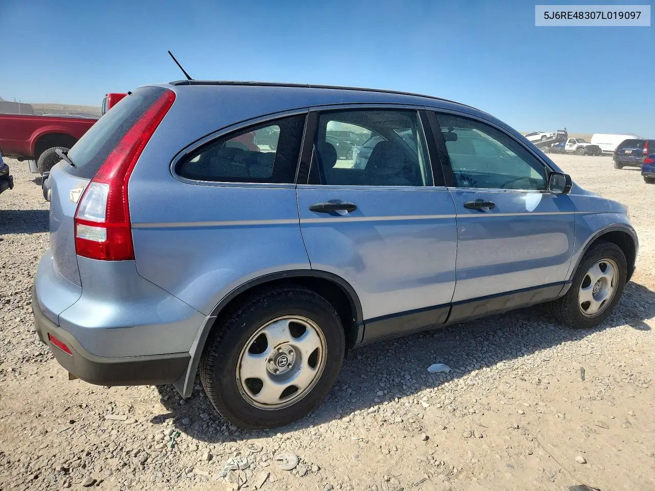2007 HONDA CR-V VIN 5J6RE48307L019097 — фото 3