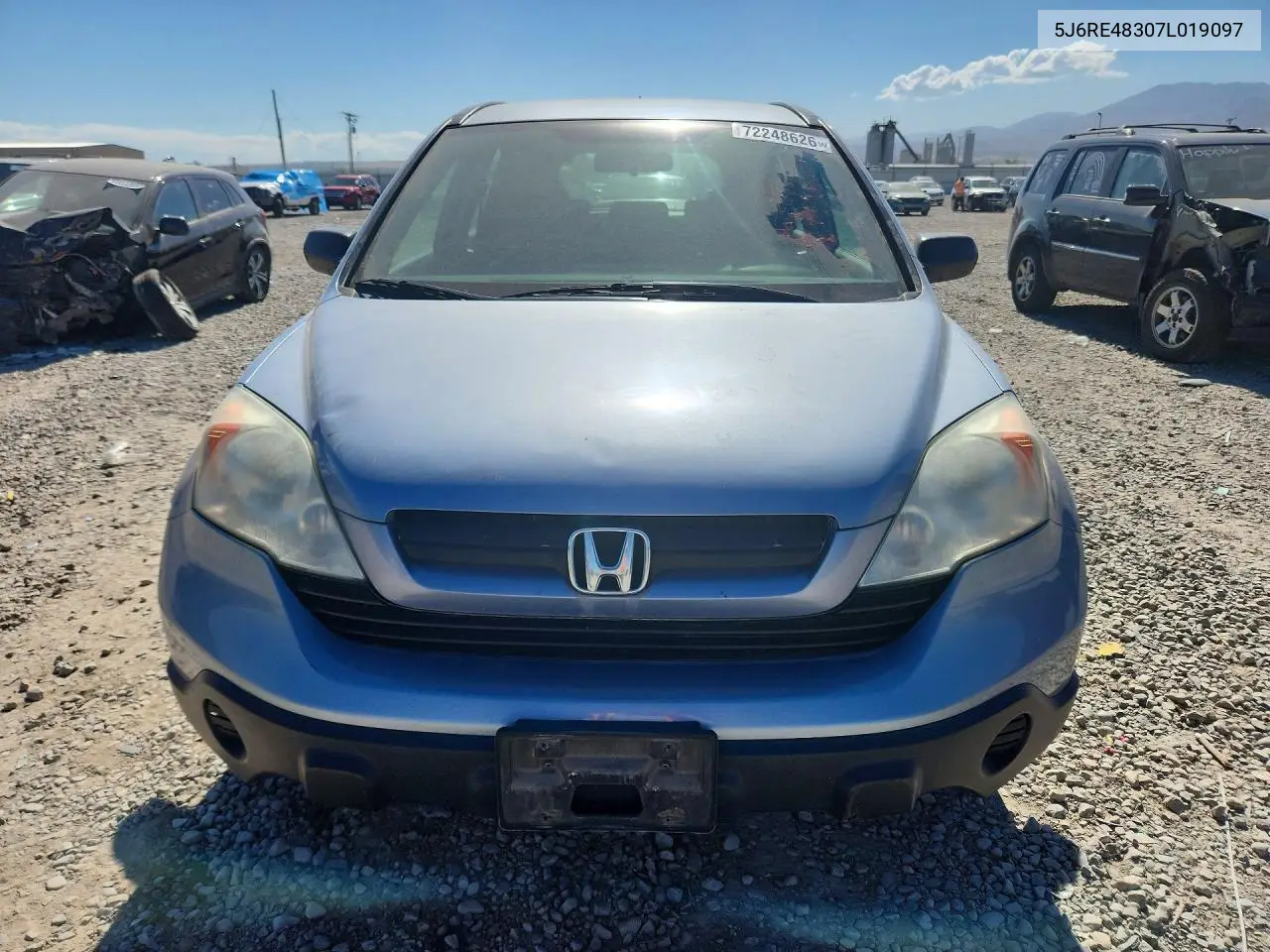 2007 HONDA CR-V VIN 5J6RE48307L019097 — фото 5