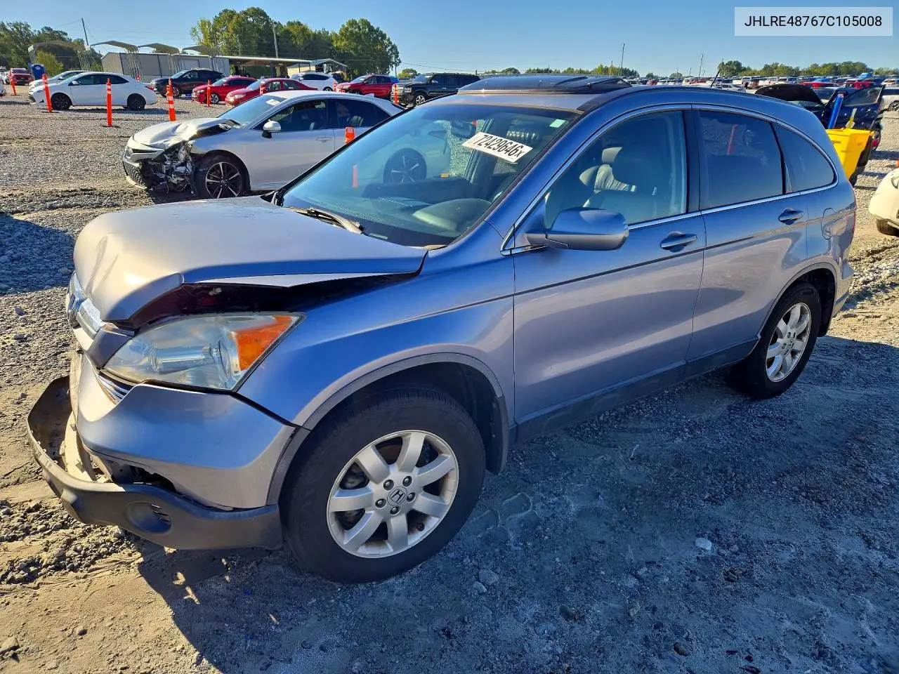 HONDA CR-V 2007, VIN JHLRE48767C105008