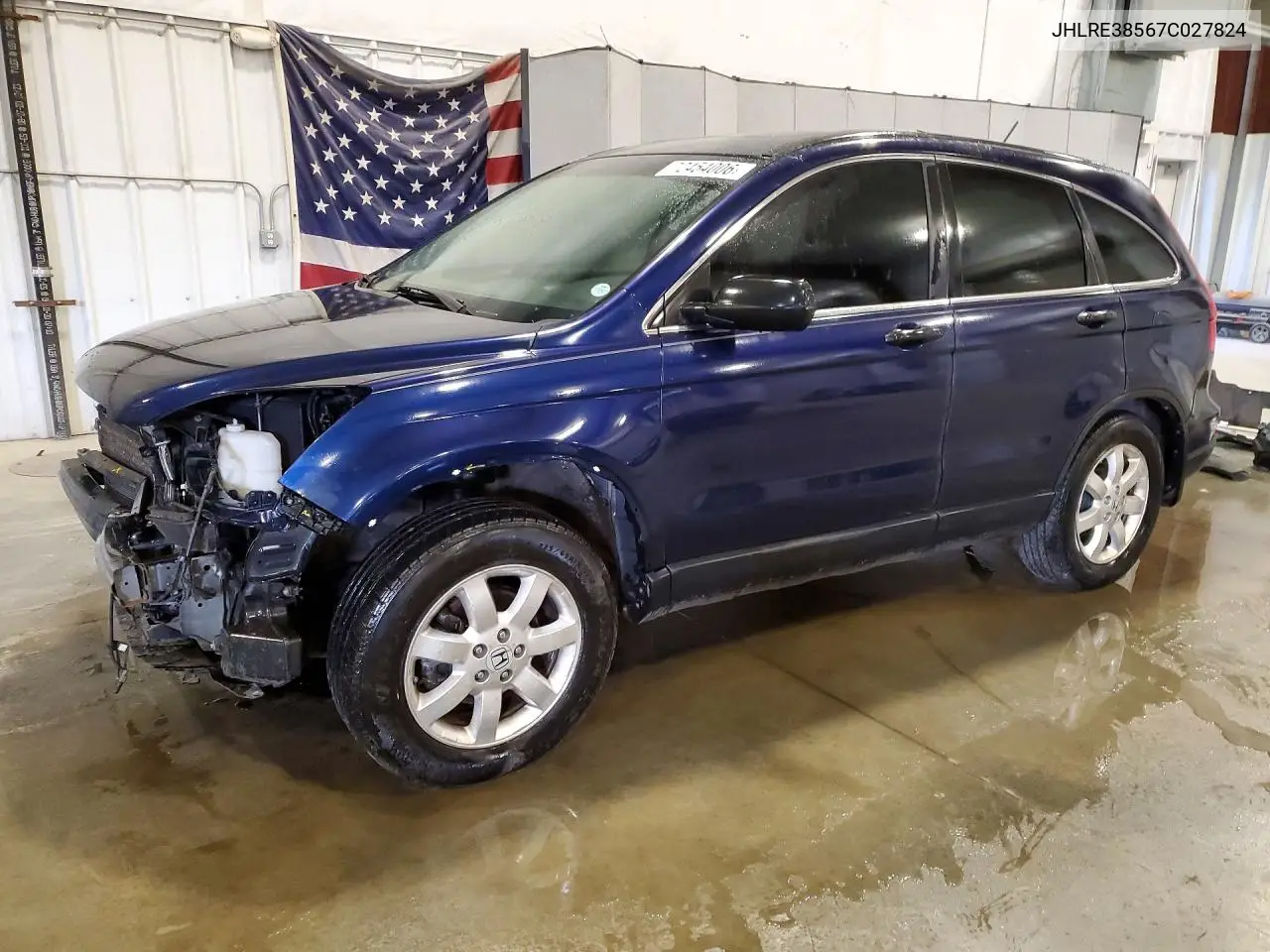HONDA CR-V 2007, VIN JHLRE38567C027824