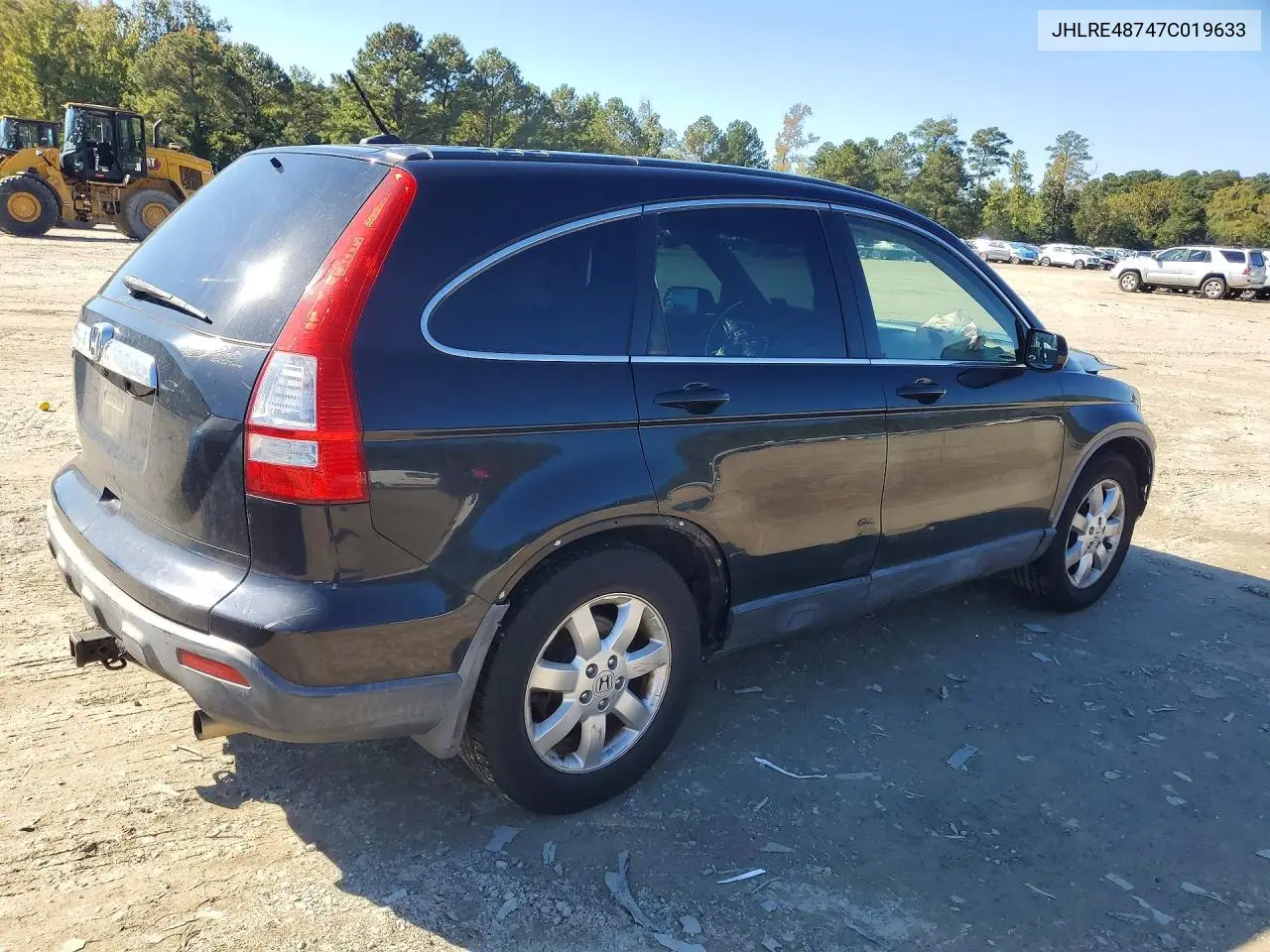 2007 HONDA CR-V VIN JHLRE48747C019633 — фото 3