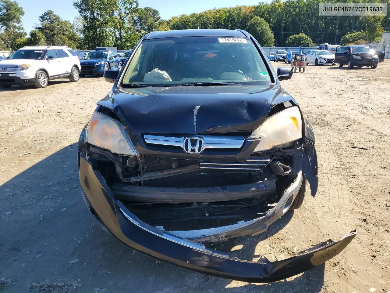 2007 HONDA CR-V VIN JHLRE48747C019633 — фото 5