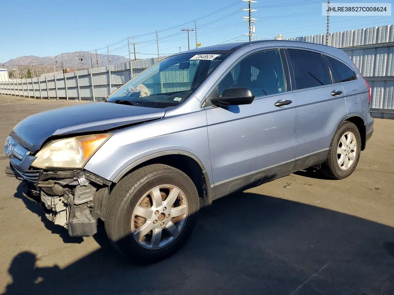HONDA CR-V 2007, VIN JHLRE38527C008624