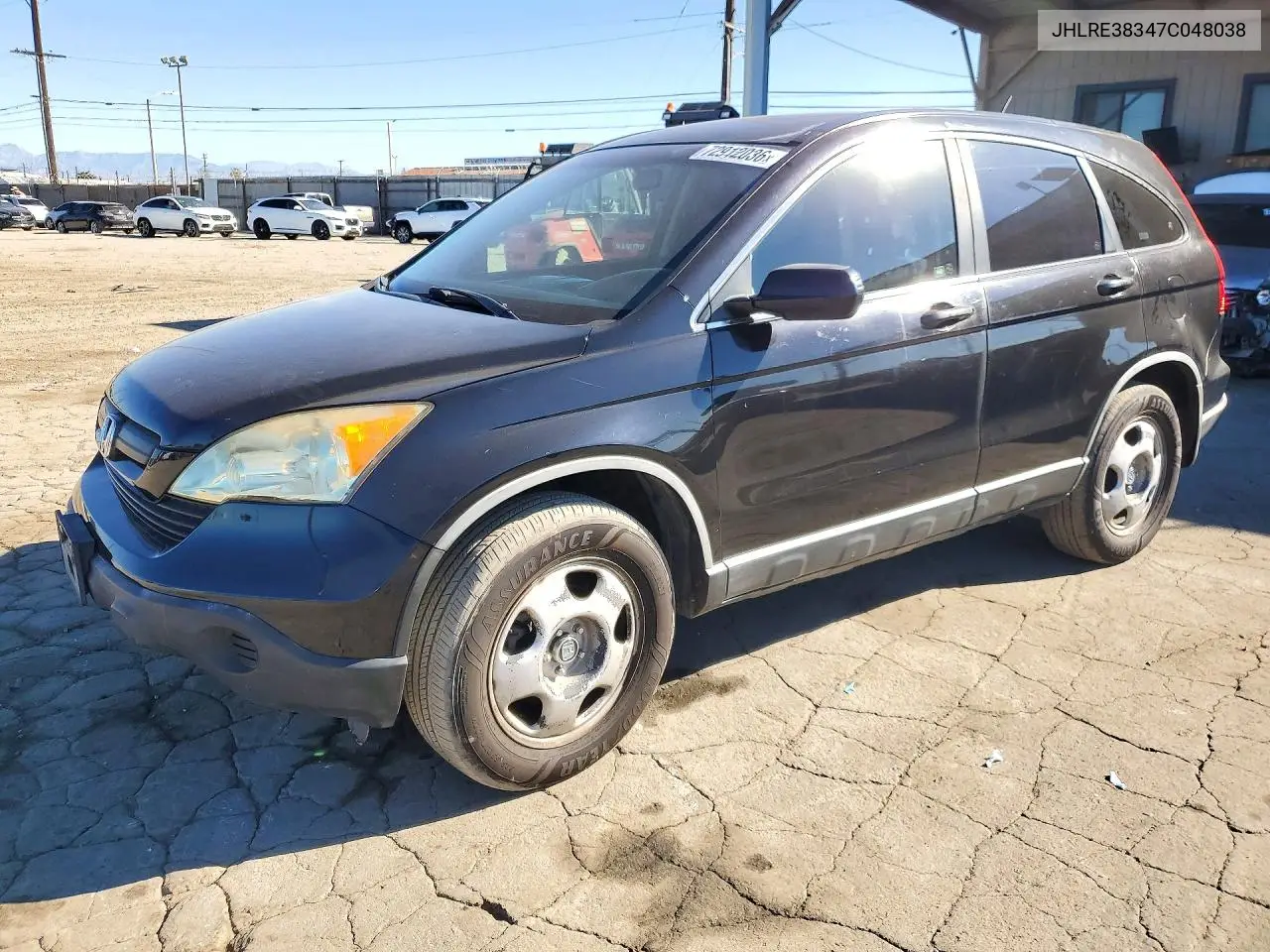 HONDA CR-V 2007, VIN JHLRE38347C048038