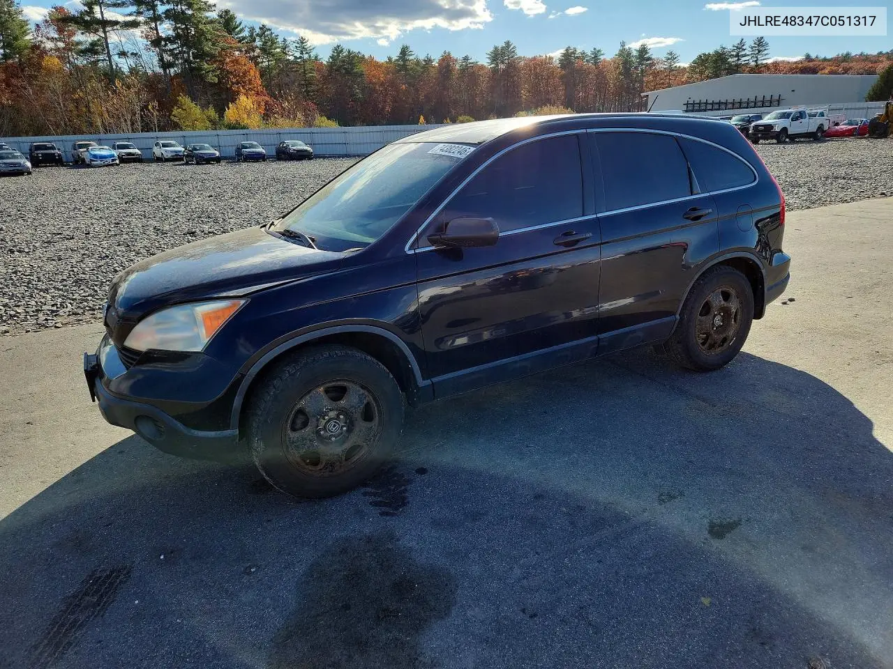 HONDA CR-V 2007, VIN JHLRE48347C051317