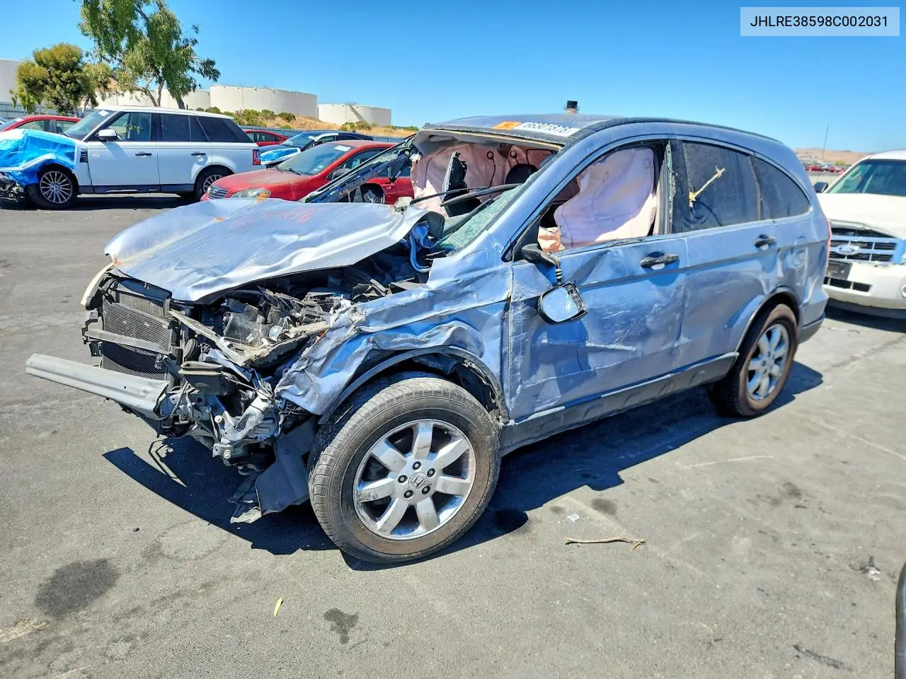 HONDA CR-V 2008, VIN JHLRE38598C002031