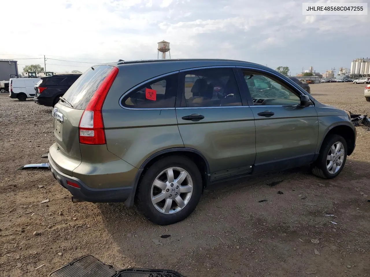2008 HONDA CR-V VIN JHLRE48568C047255 — фото 3