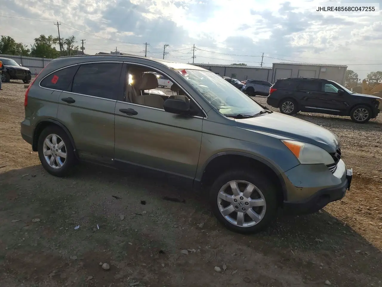 2008 HONDA CR-V VIN JHLRE48568C047255 — фото 4