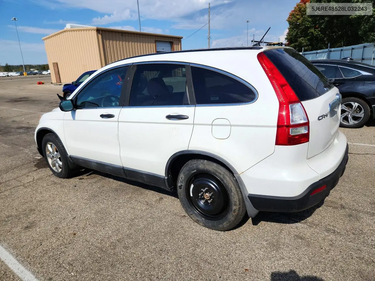 2008 HONDA CR-V VIN 5J6RE48528L032243 — фото 2