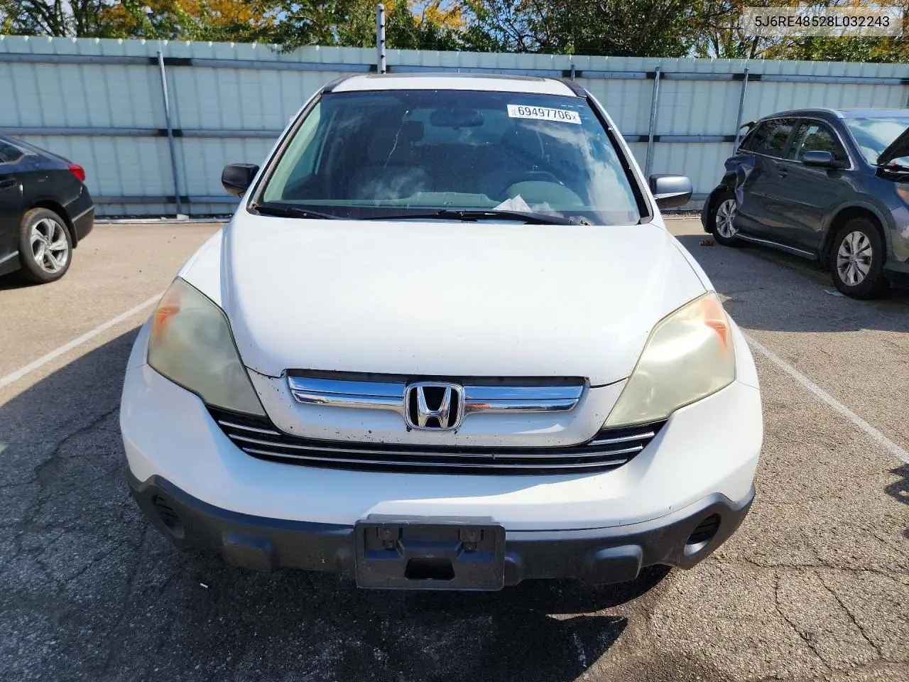 2008 HONDA CR-V VIN 5J6RE48528L032243 — фото 5