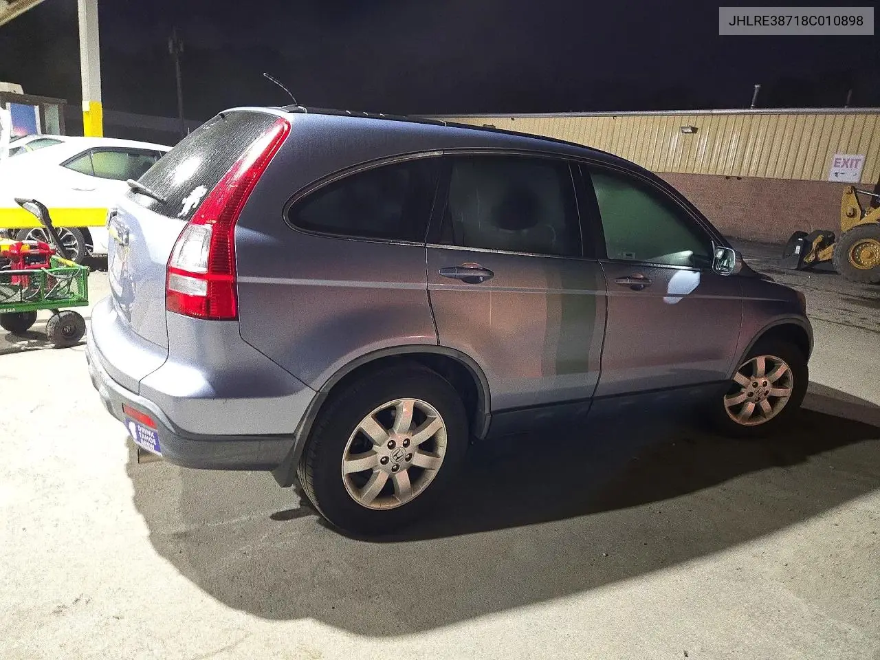 2008 HONDA CR-V VIN JHLRE38718C010898 — фото 3