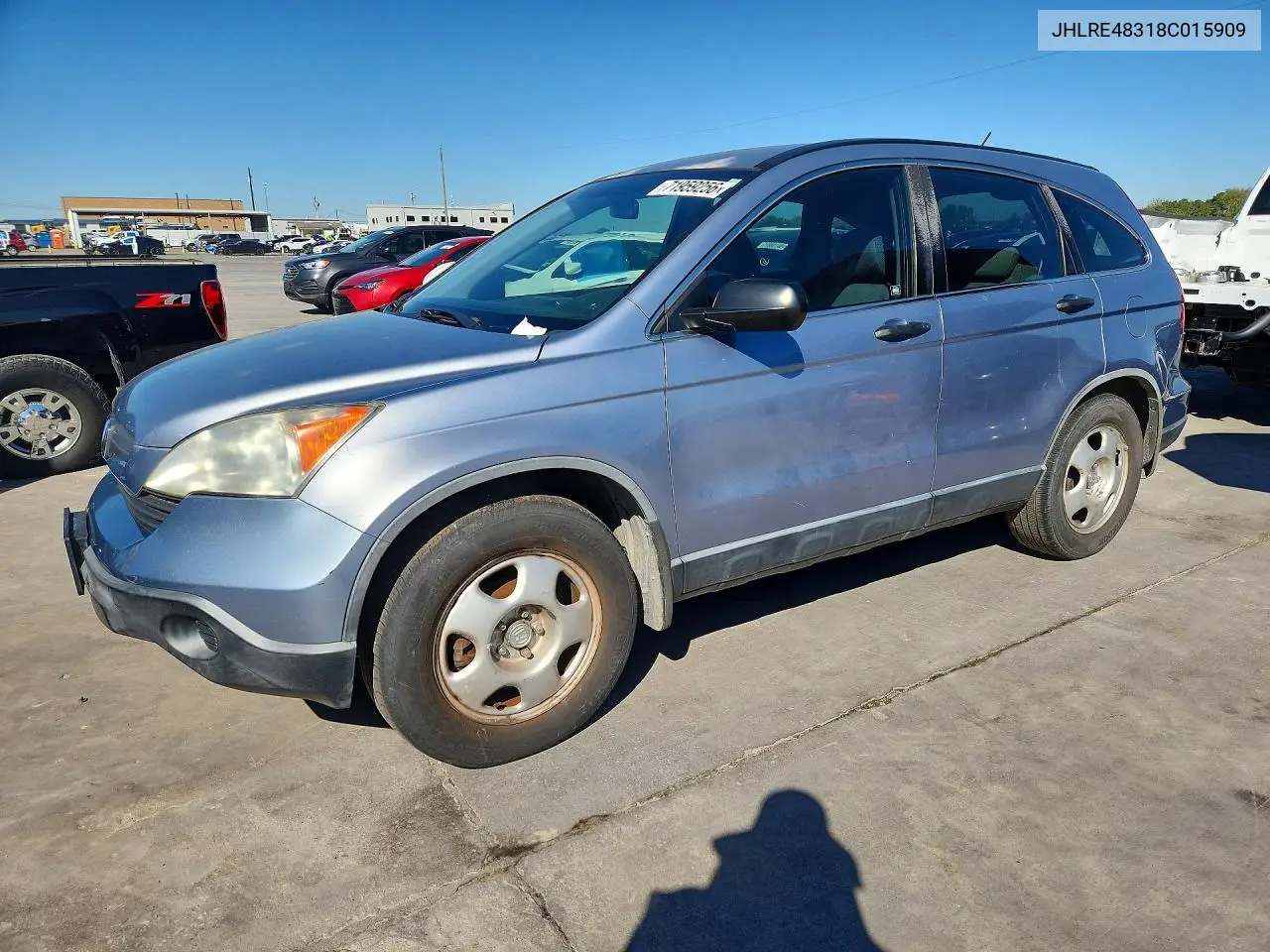 HONDA CR-V 2008, VIN JHLRE48318C015909