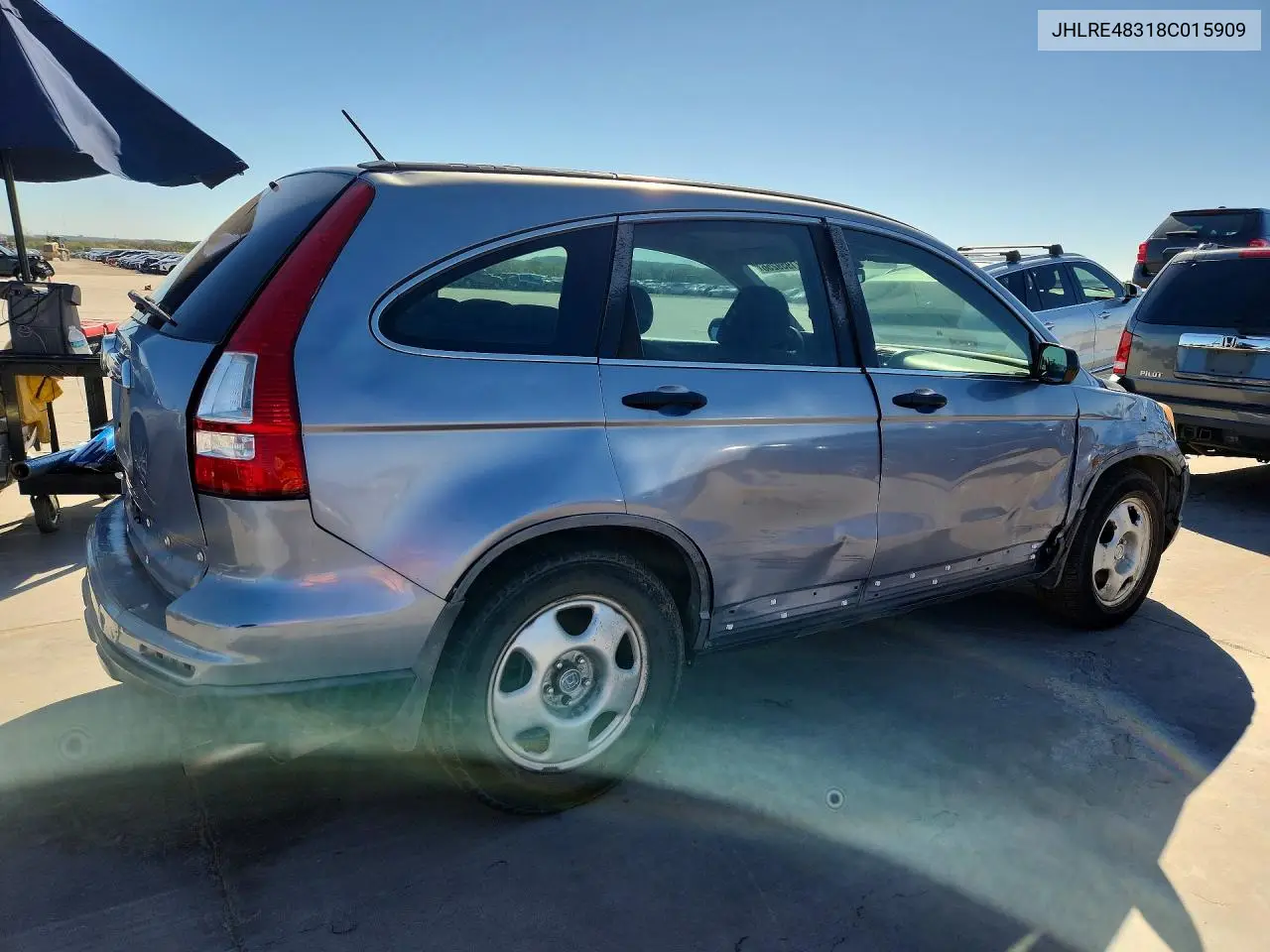 2008 HONDA CR-V VIN JHLRE48318C015909 — фото 3