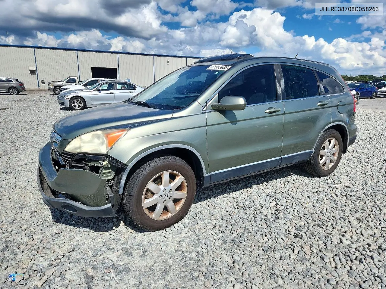 HONDA CR-V 2008, VIN JHLRE38708C058263