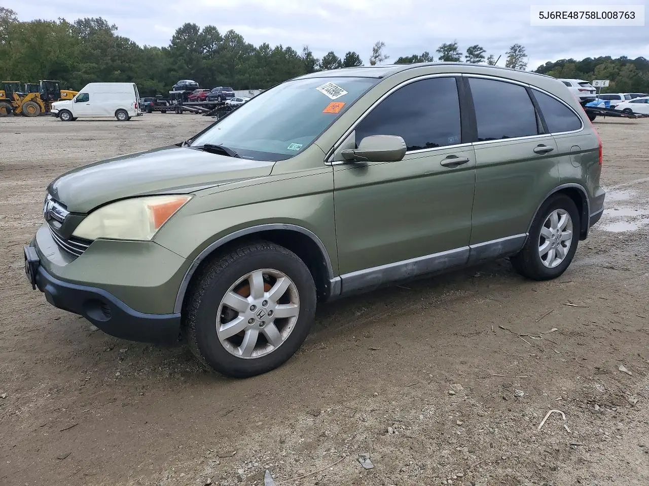 HONDA CR-V 2008, VIN 5J6RE48758L008763