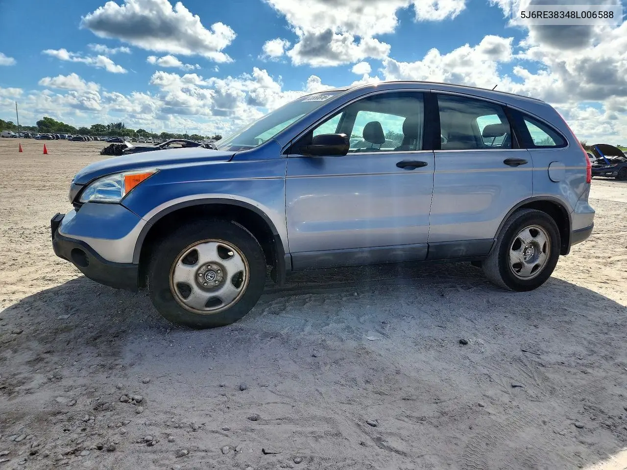 HONDA CR-V 2008, VIN 5J6RE38348L006588