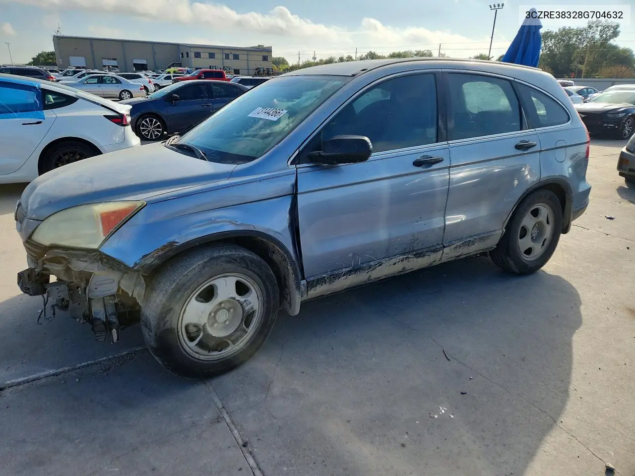 HONDA CR-V 2008, VIN 3CZRE38328G704632