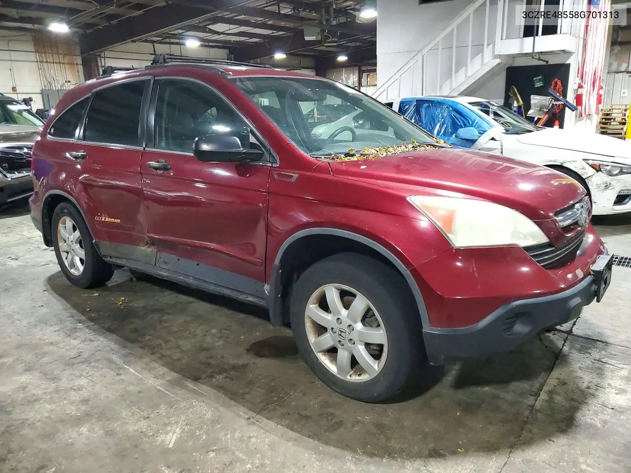 2008 HONDA CR-V VIN 3CZRE48558G701313 — фото 2