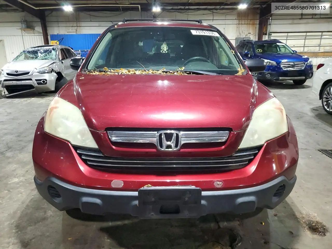 2008 HONDA CR-V VIN 3CZRE48558G701313 — фото 3