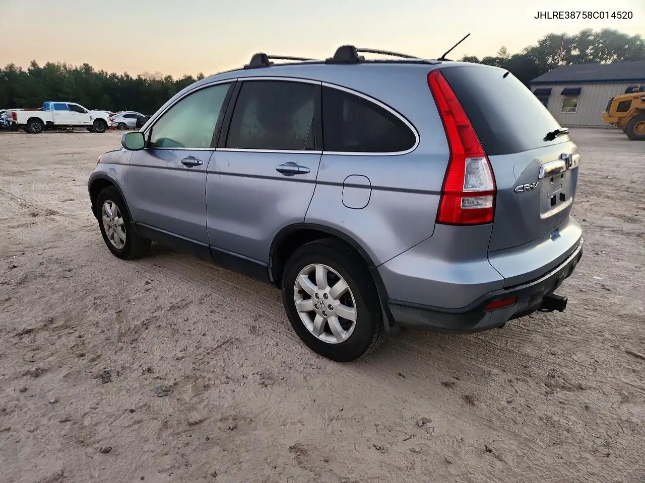 2008 HONDA CR-V VIN JHLRE38758C014520 — фото 2