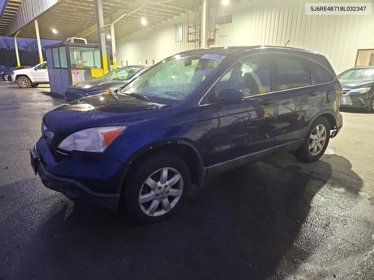 HONDA CR-V 2008, VIN 5J6RE48718L032347