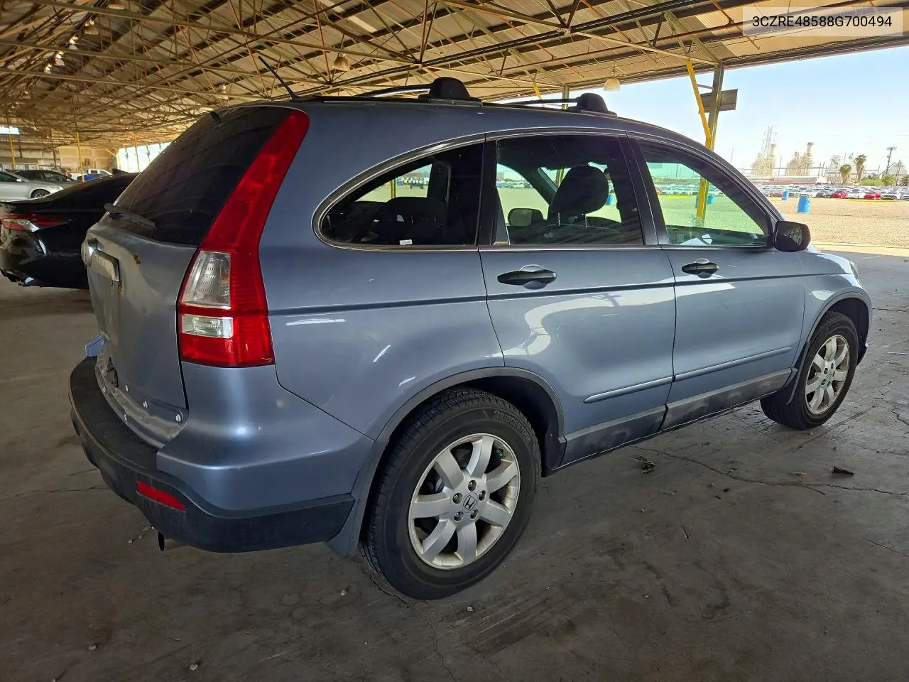 2008 HONDA CR-V VIN 3CZRE48588G700494 — фото 3