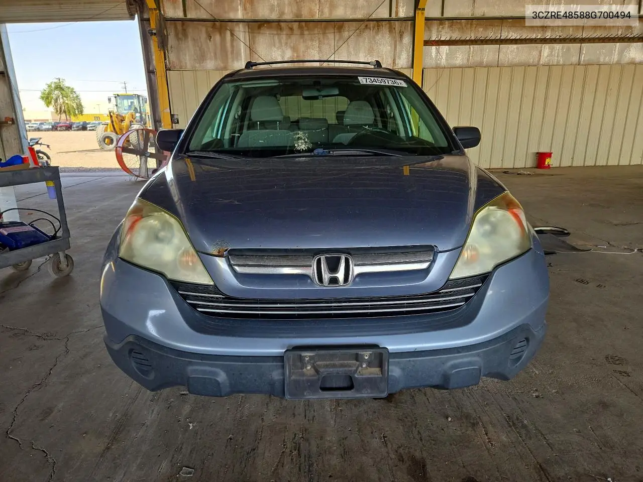 2008 HONDA CR-V VIN 3CZRE48588G700494 — фото 5