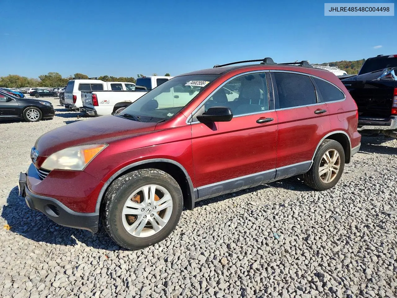 HONDA CR-V 2008, VIN JHLRE48548C004498