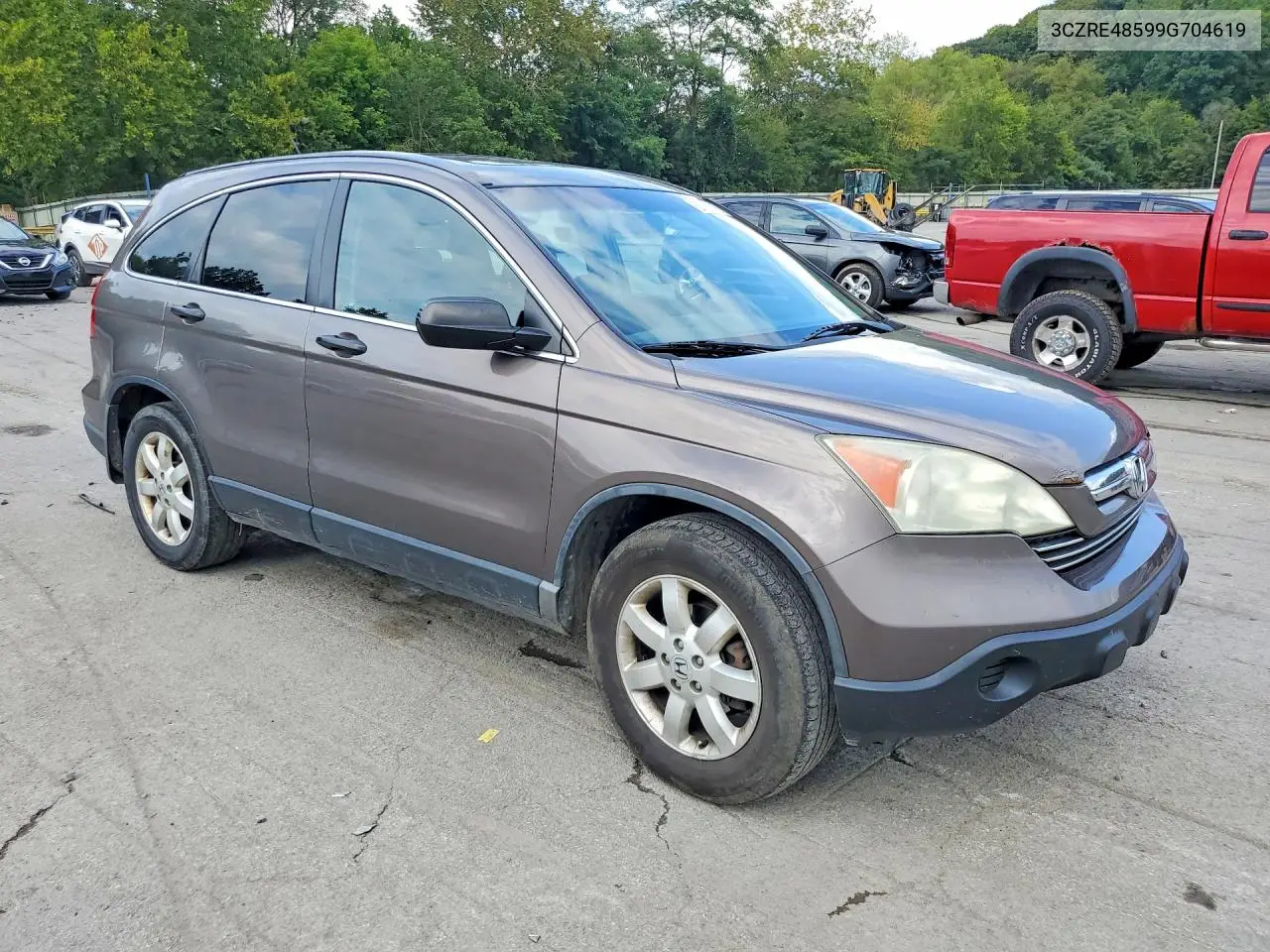 2009 HONDA CR-V VIN 3CZRE48599G704619 — фото 4