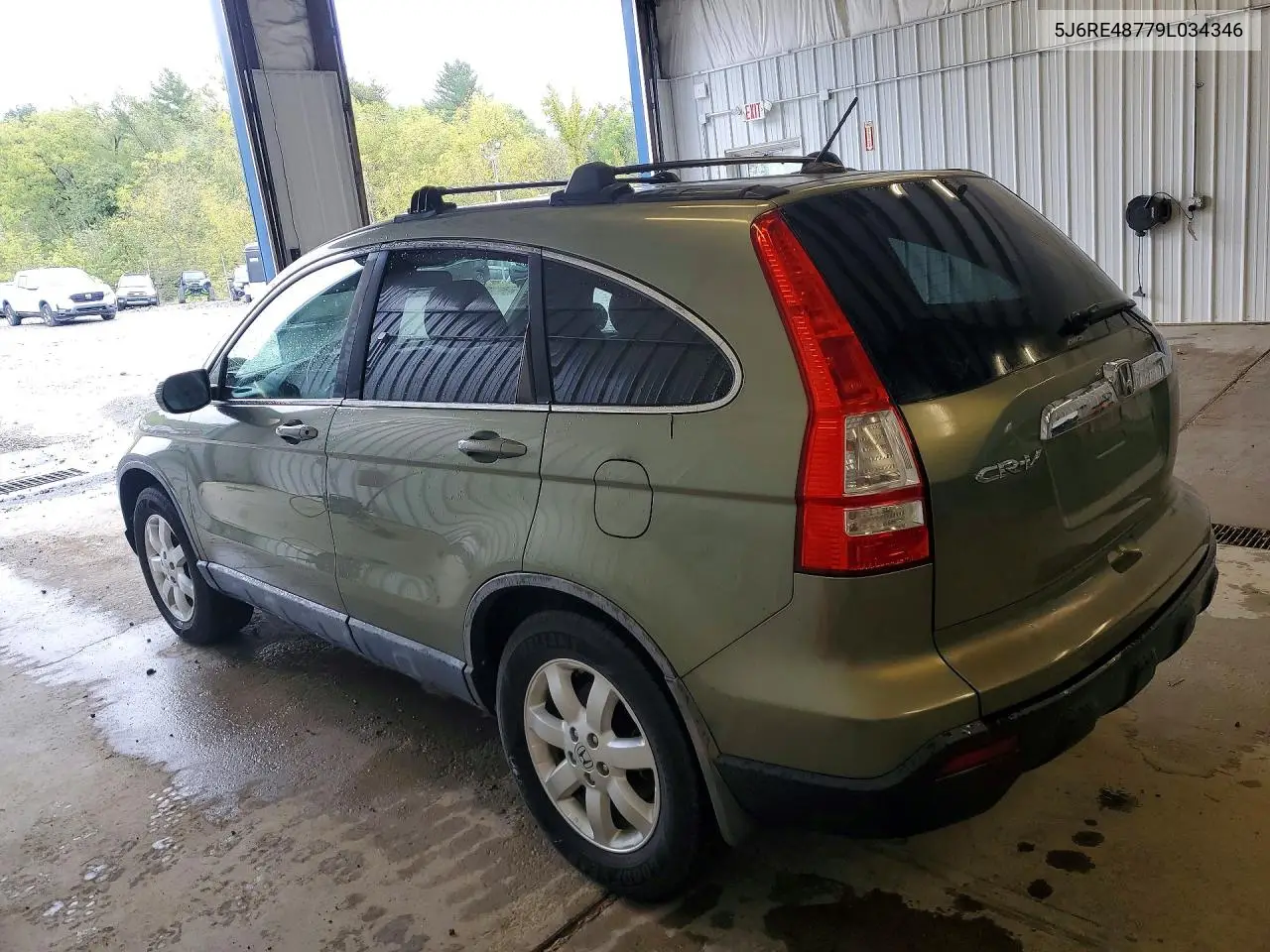 2009 HONDA CR-V VIN 5J6RE48779L034346 — фото 2