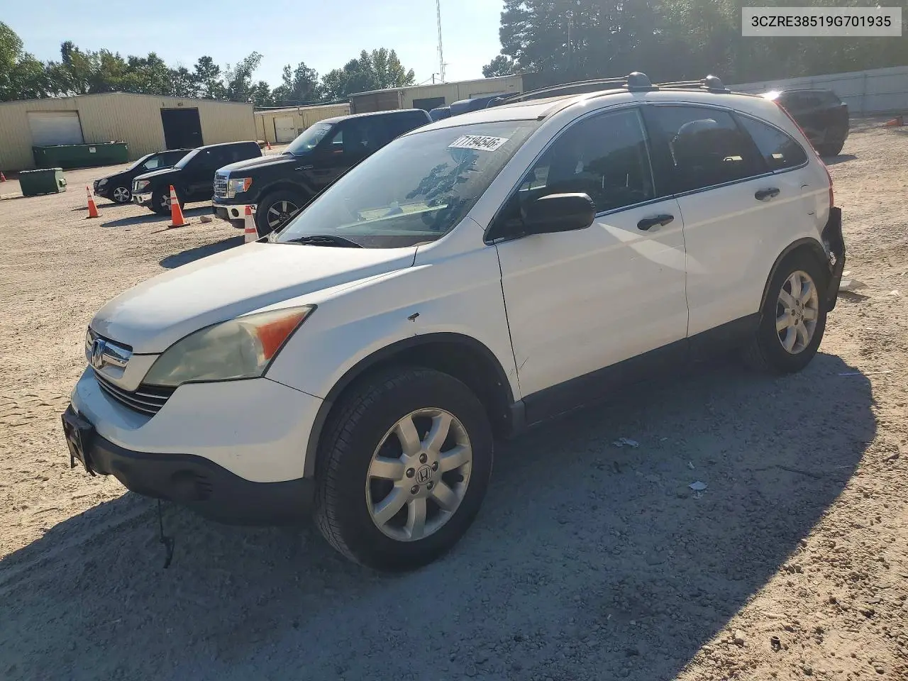 HONDA CR-V 2009, VIN 3CZRE38519G701935
