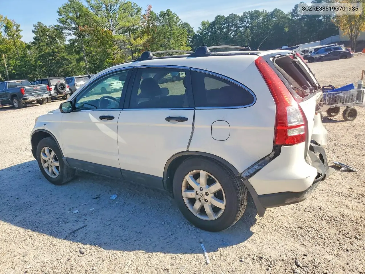 2009 HONDA CR-V VIN 3CZRE38519G701935 — фото 2