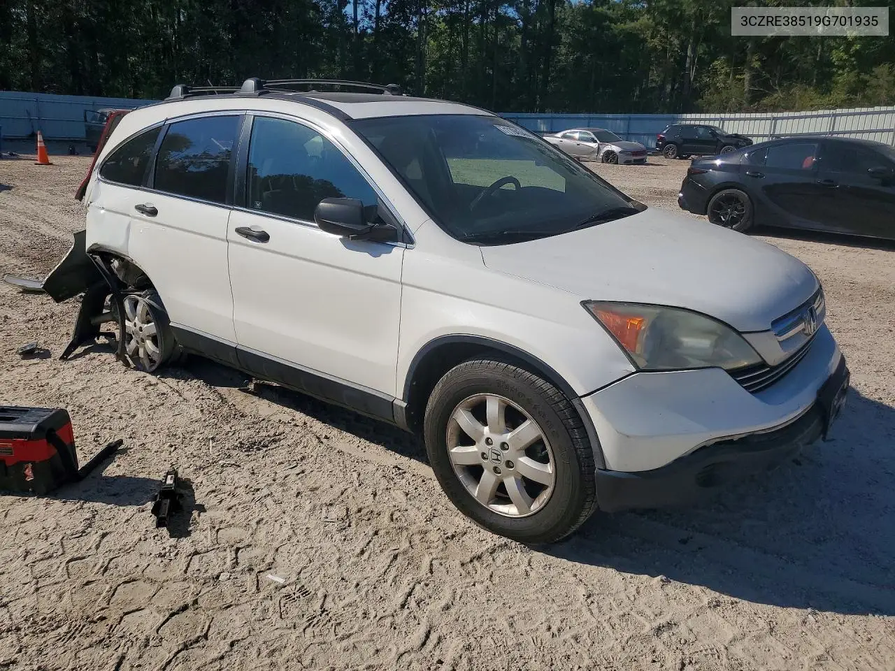 2009 HONDA CR-V VIN 3CZRE38519G701935 — фото 4