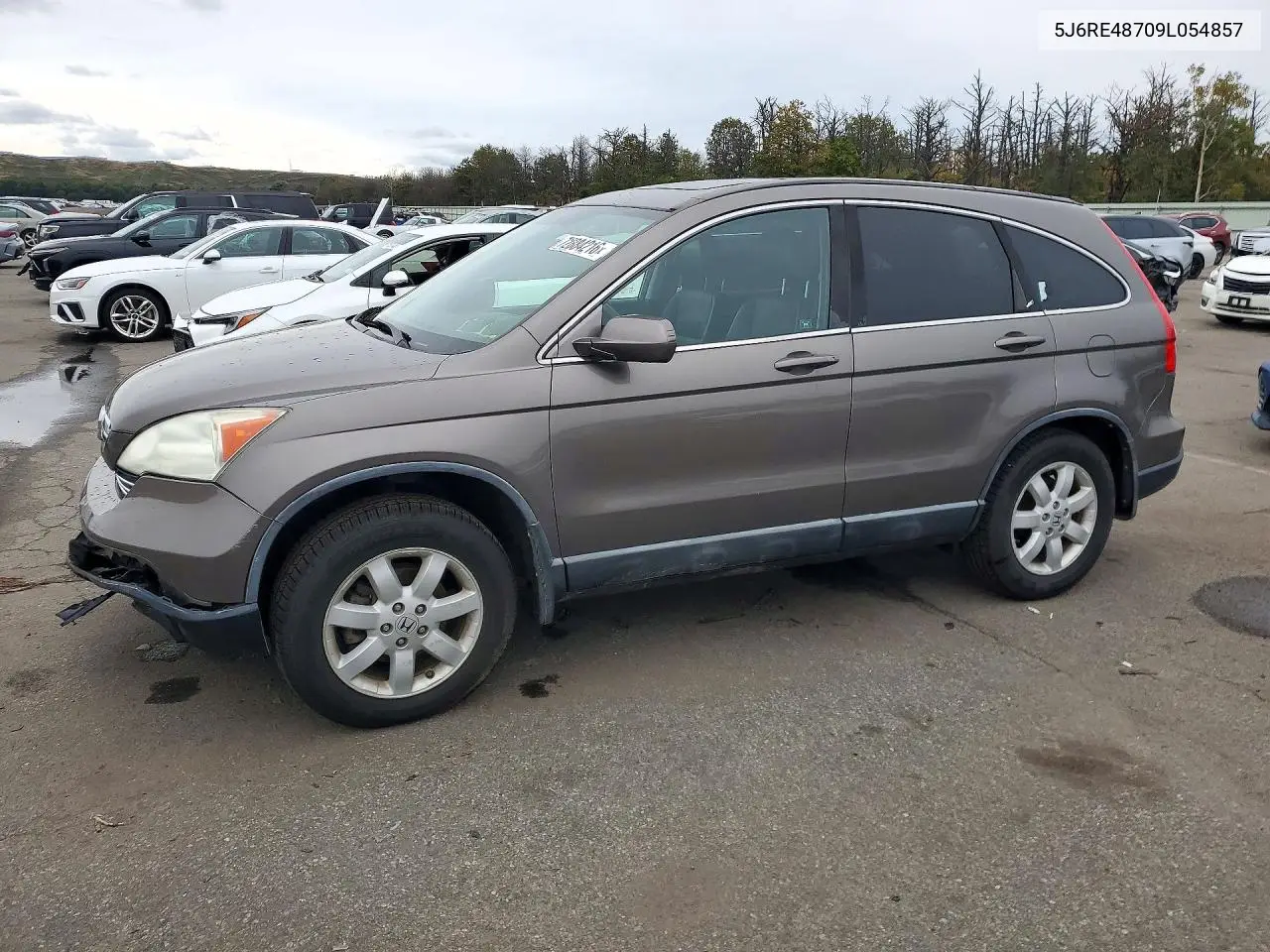HONDA CR-V 2009, VIN 5J6RE48709L054857