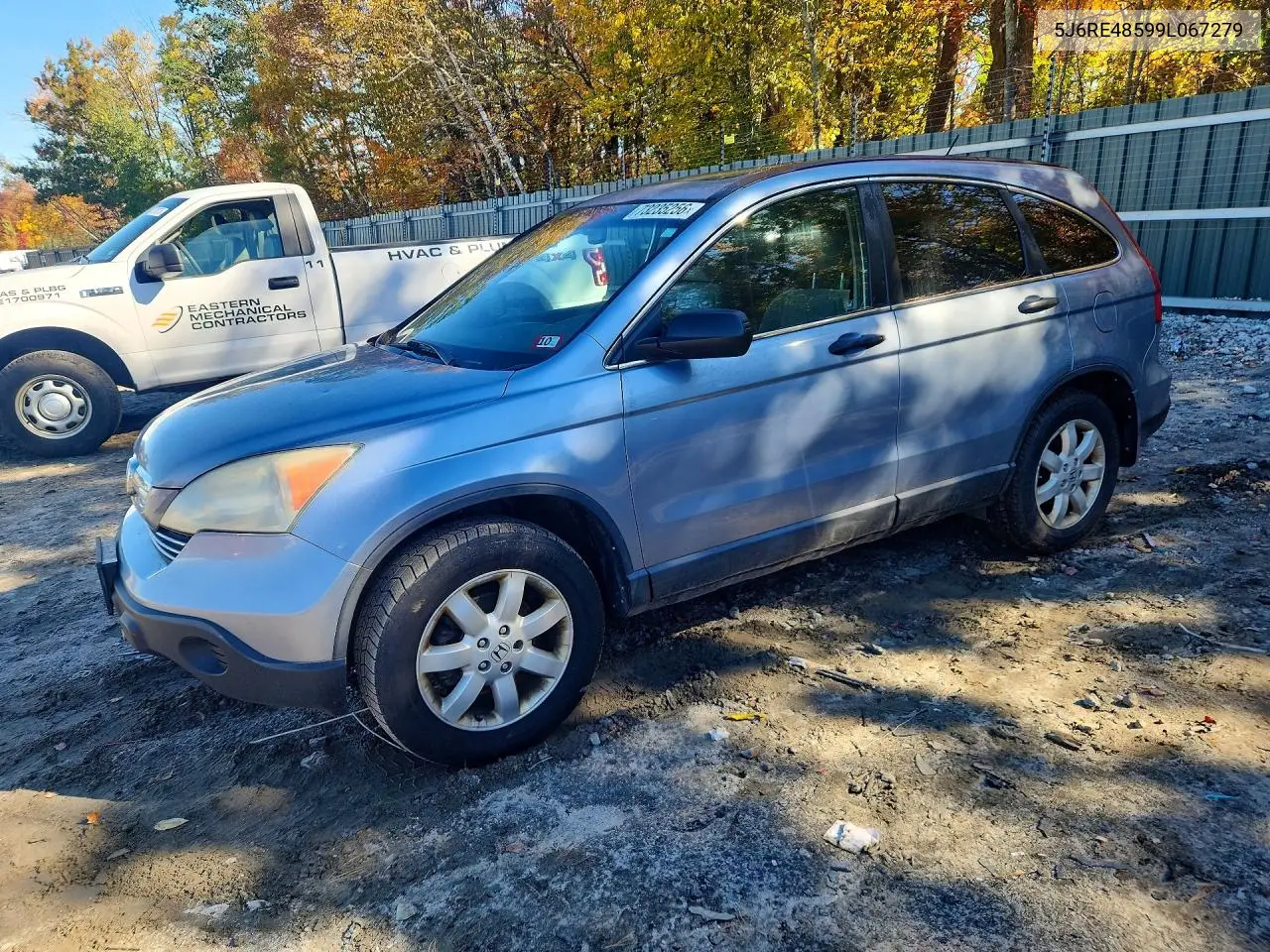 HONDA CR-V 2009, VIN 5J6RE48599L067279