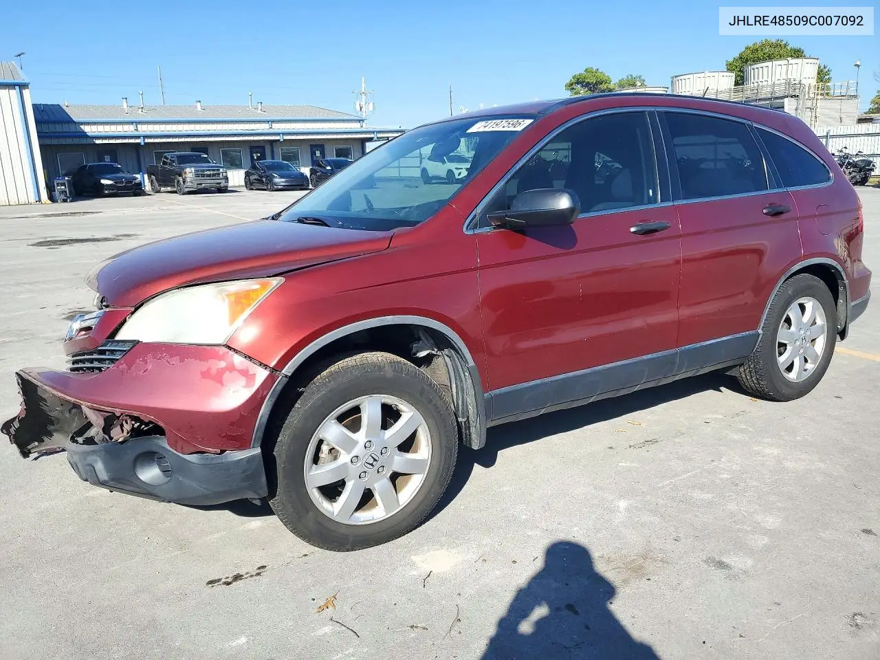 HONDA CR-V 2009, VIN JHLRE48509C007092